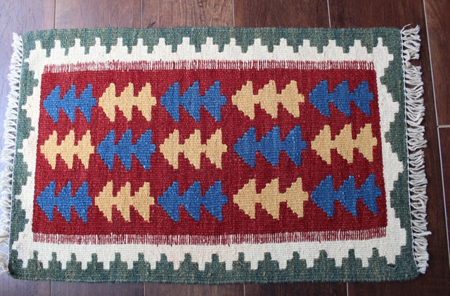 【お手頃！】シラーズ産キリム（約60×40cm）　9980-4