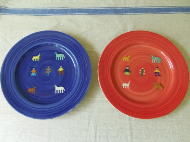 【ギャッベ食器シリーズ】平皿（大）　ZA224