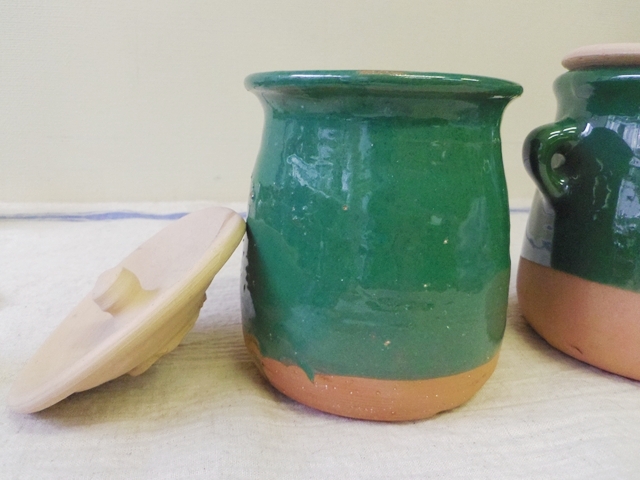 ペルシャ陶器のつぼ（小・取っ手なし）　ZA272