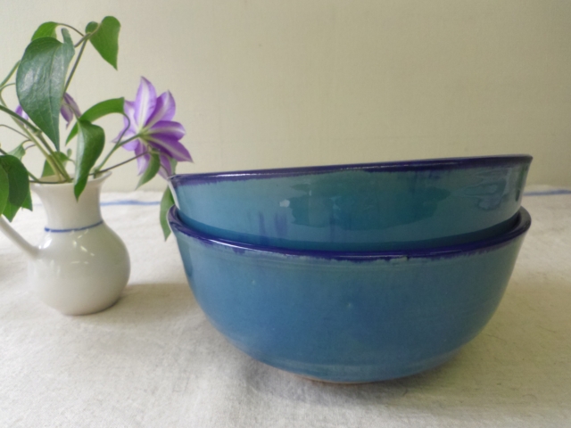 ペルシャ青釉　青ライン ボウル　ZA297