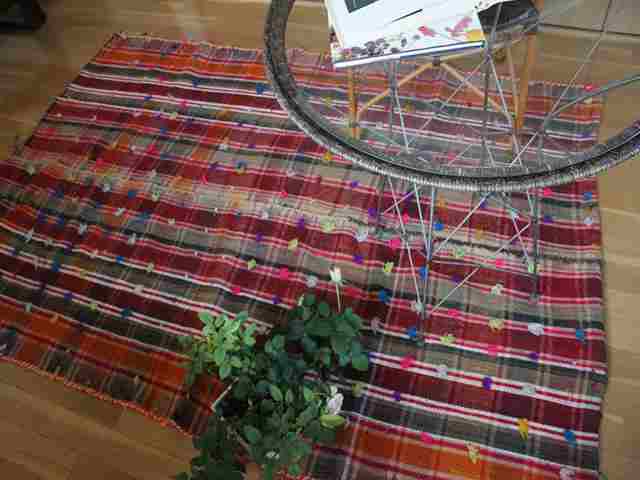 【値下げしました！】【送料無料】キリム/ジャジーム（リビングサイズ中）　10742