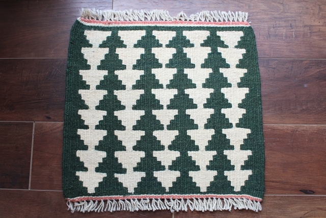 【お手頃！】シラーズ産ミニキリム（約40×40cm）　9981-4