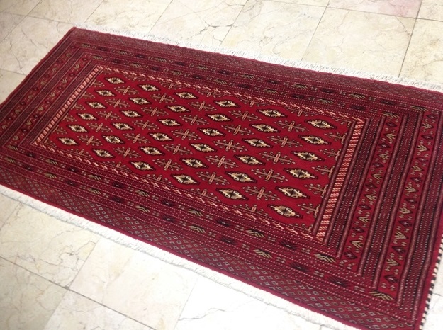 【セミ・オールド】トルキャマン絨毯（144×72cm）　Y176