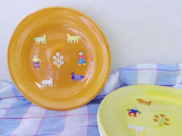 【ギャッベ食器シリーズ】平皿（小）　ZA207