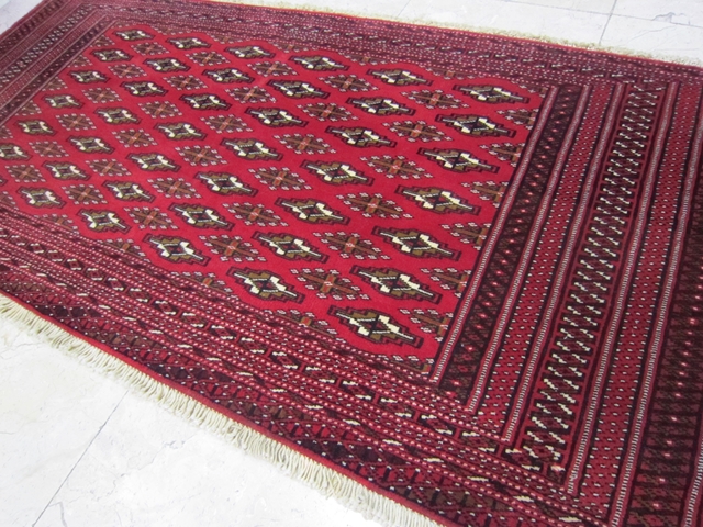 【送料無料】トルキャマン絨毯（129×60cm）　Y190