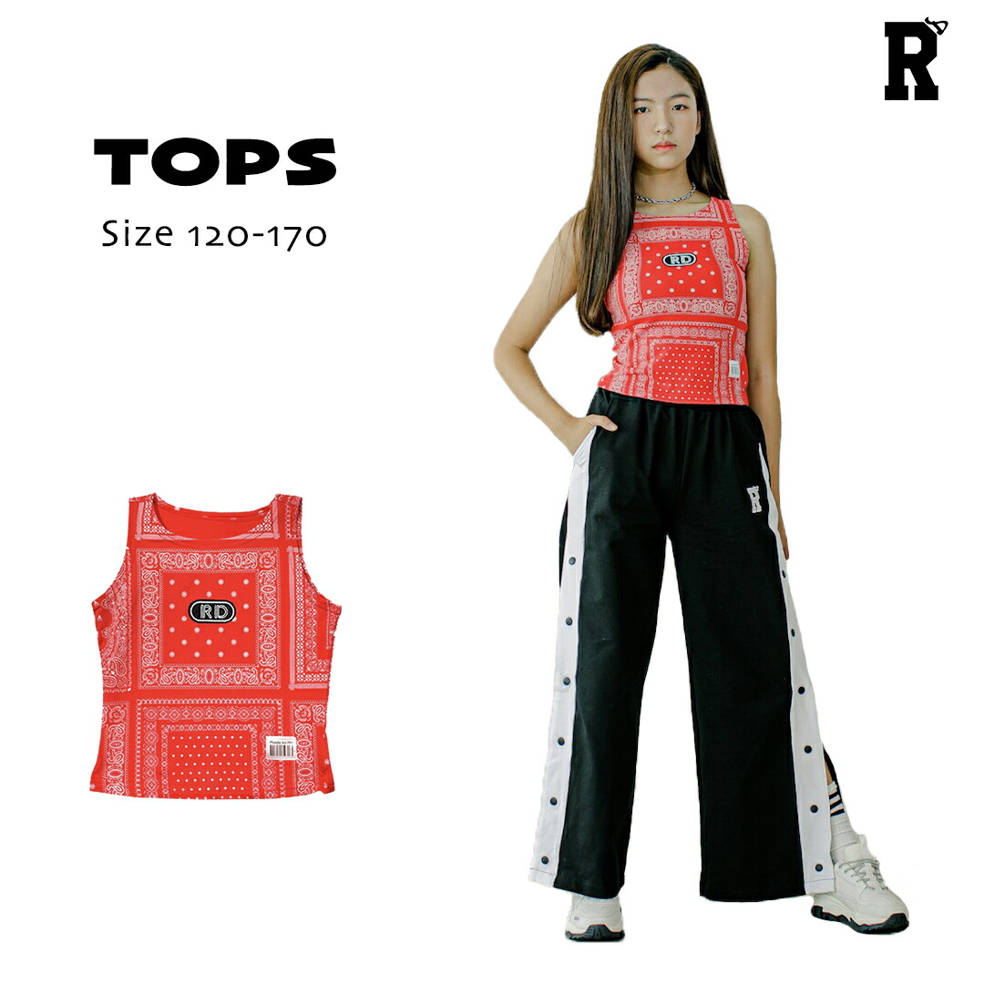 【当日発送対象】50%off【タンクトップ/在庫処分セール】RD 20 K-POP STYLE RED NO SLEEVE SHIRT [商品番号: 1005]