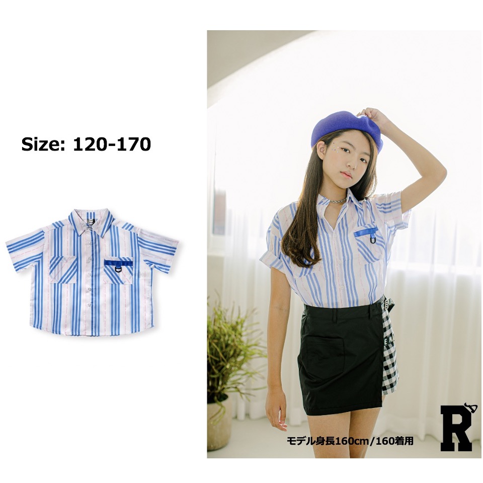 【当日発送対象】50%off【トップス/在庫処分セール】RD 20 K-POP STYLE ENGLAND BUTTON SHIRT [商品番号: 1008]