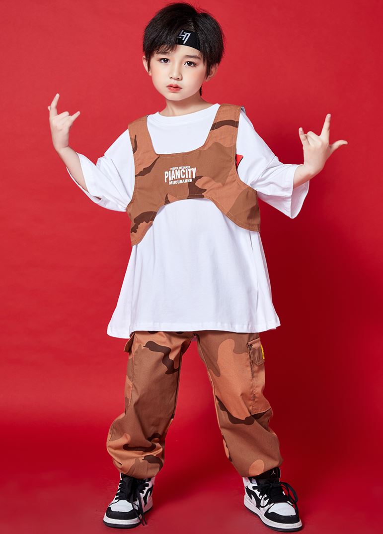 HIPHOP CAMOUFLAGE LONG PANTS SET [商品番号: 1058]