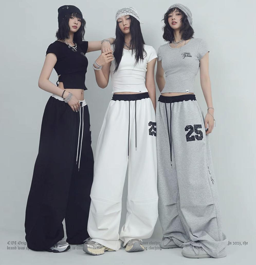 レディース スウェットパンツ ワイド hiphop カラー|【公式