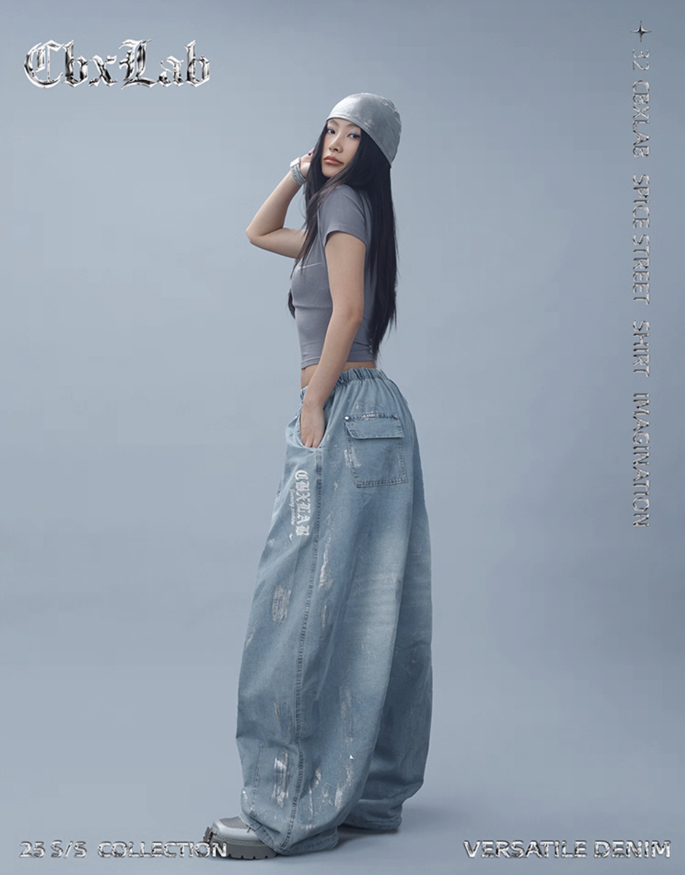 LGB レディースデニムパンツ 3TYPE内ゴムワイドデニムパンツ | レディースファッション通販