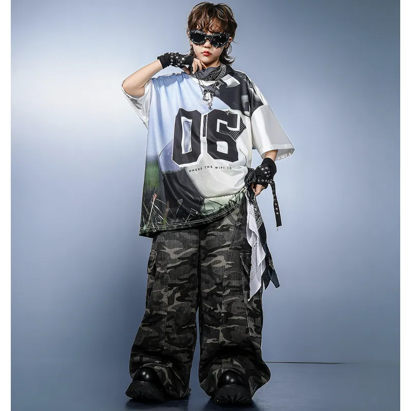 ダンスウェア キッズ 迷彩 セットアップ