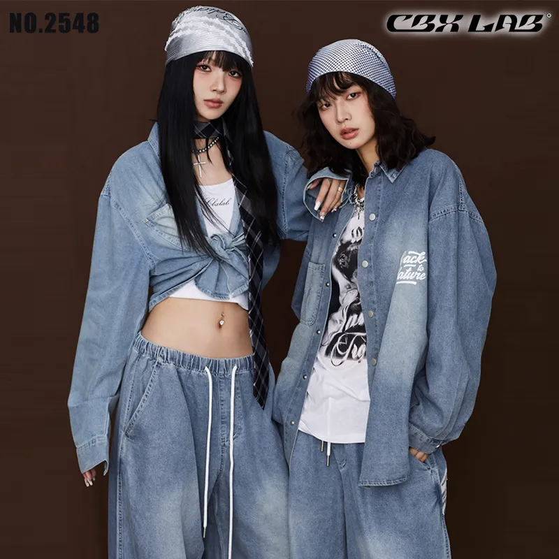 レディース デニムシャツ 長袖 ダンス|【公式】Royal Dance (ロイヤル