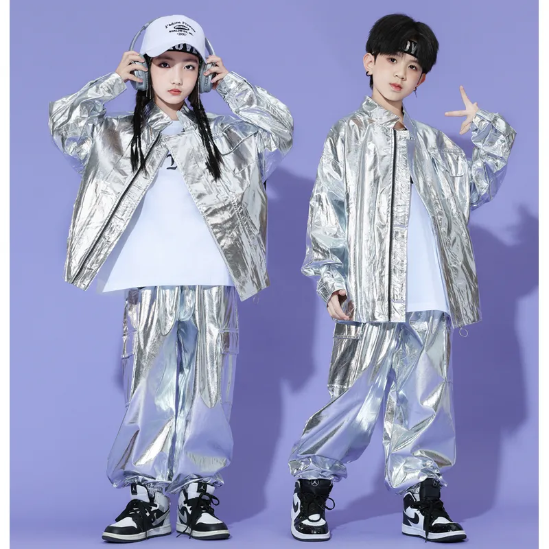 キッズ ダンス衣装 セットアップ シルバー 子供 |【公式】Royal Dance