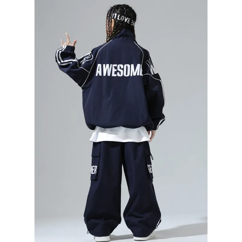 キッズ ダンス衣装 セットアップ ネイビーセットアップ 子供 |【公式