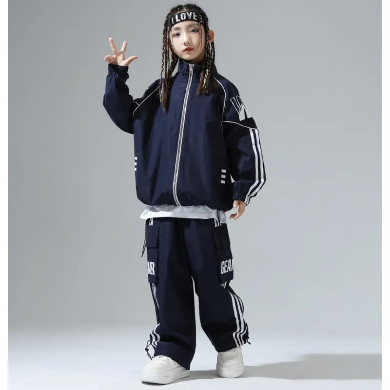 キッズ ダンス衣装 セットアップ ネイビーセットアップ 子供 |【公式