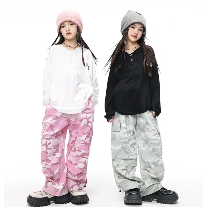 ダンス衣装 キッズ 迷彩 カーゴパンツ [商品番号: 2556]