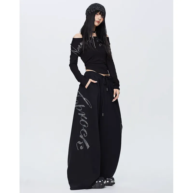 レディース ワイドパンツ ブラウン ヒップホップ|【公式】Royal Dance