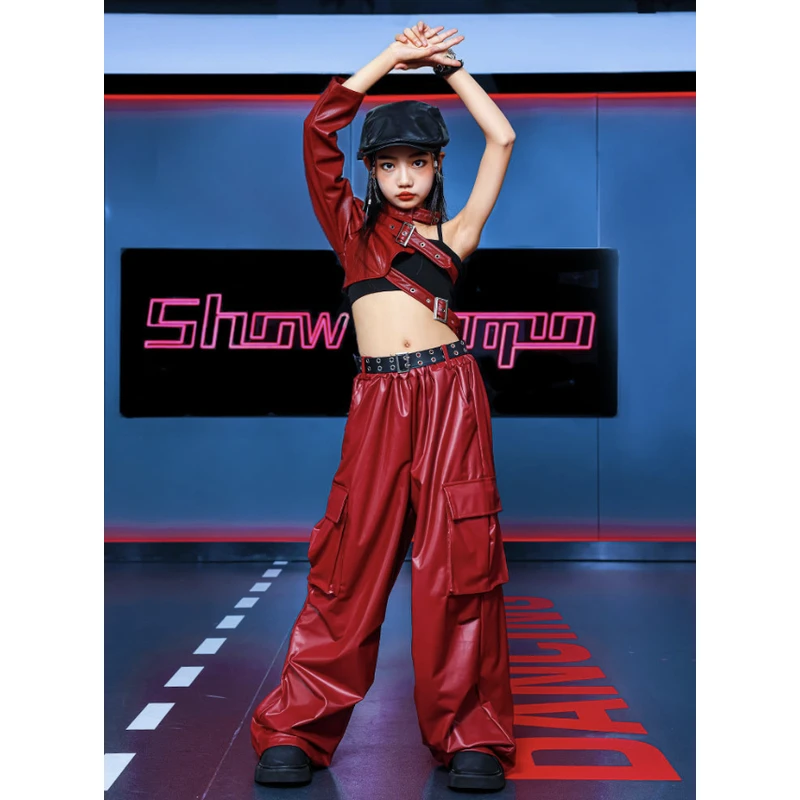 片腕 レッド ガールズ キッズ ダンス衣装 |【公式】Royal Dance