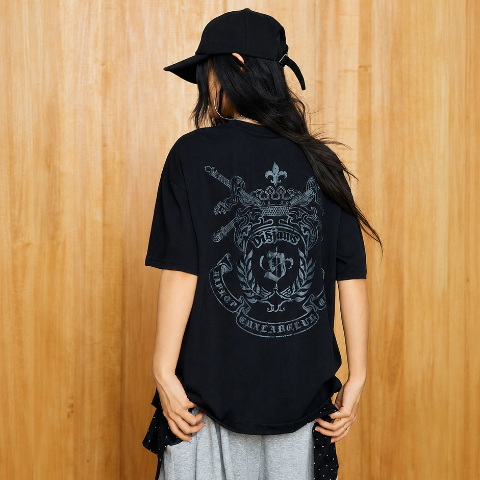 オーバーサイズ Tシャツ ロゴT 半袖 レディース メンズ ユニセックス