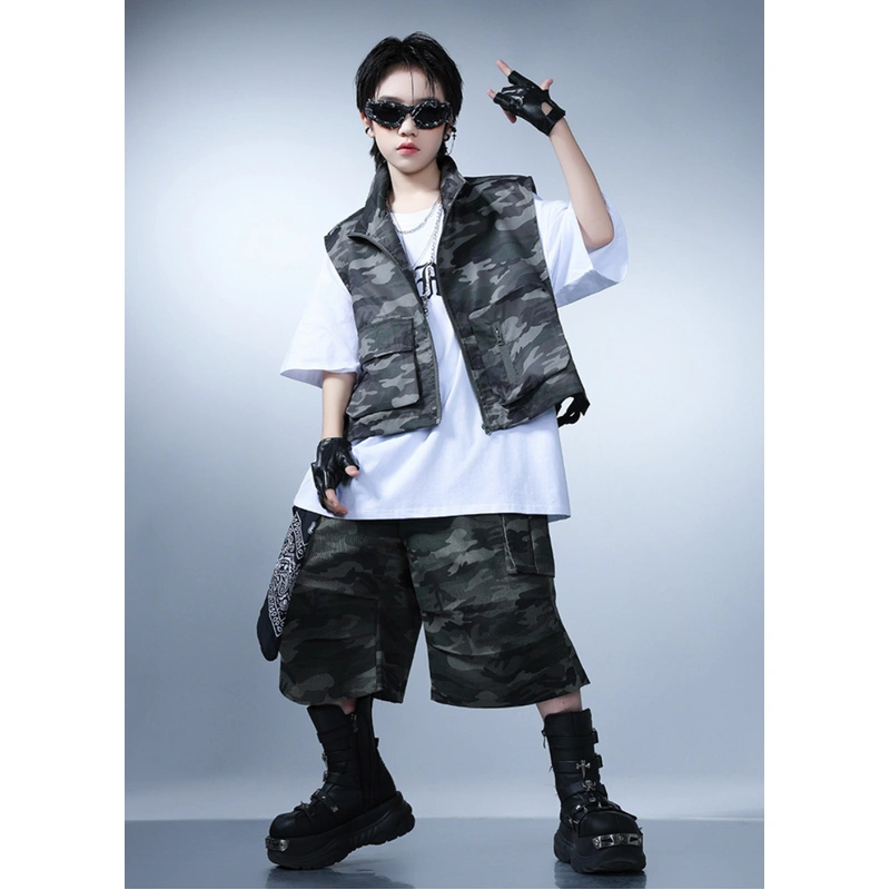 迷彩 ハーフパンツ ダンス衣装  [商品番号: 2638]