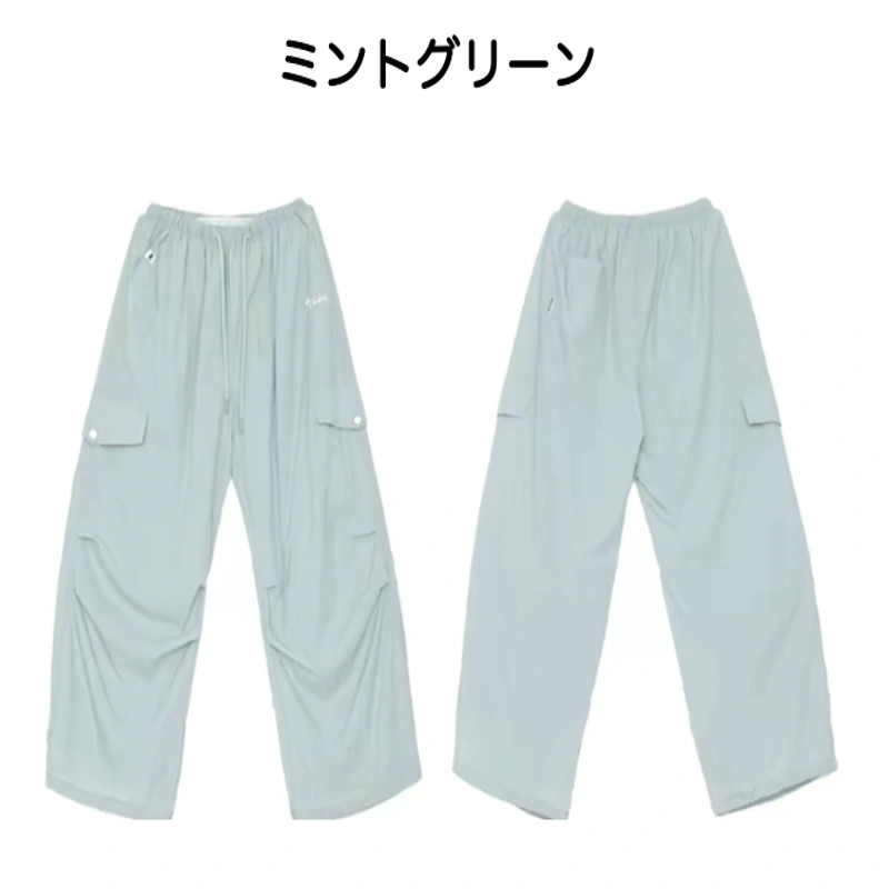 ワイドパンツ レディース テンセル薄軽パンツ ダンスパンツ 韓国