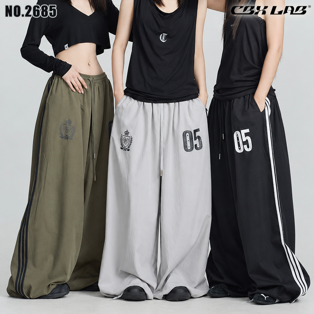 【CBX LAB】サイドライン入りワイドパンツ  [商品番号: 2685]
