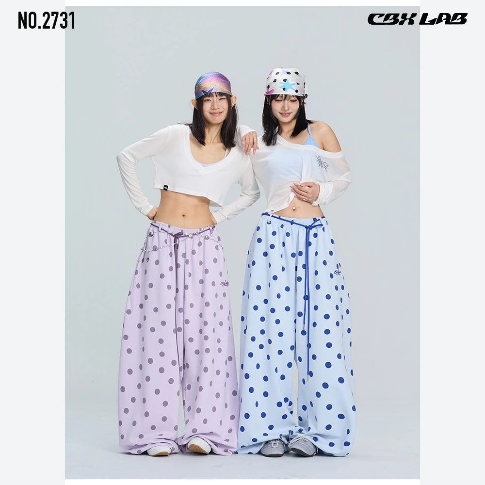 CBX LAB ドット柄 超ワイドパンツ レディース ダンス衣装
