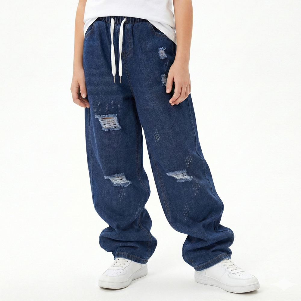 キッズ ダメージジーンズ・ダメージデニムパンツ レッスン |【公式