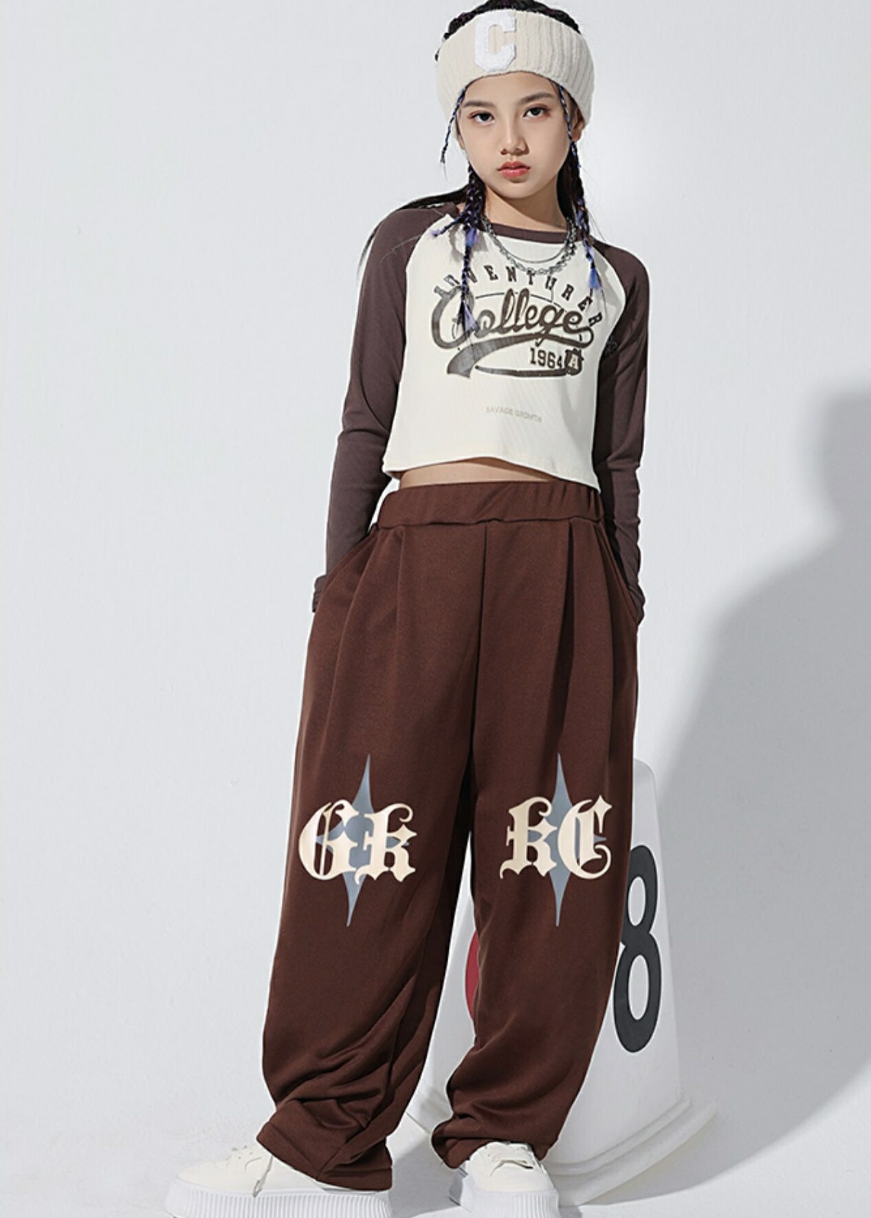 ZYM、D uyq、Giyaラテンダンス練習着、4点お得セット、茶色、Sサイズ ZYM、D uyq、Giyaラテンダンス練習着、4点お得セット、茶色、Sサイズ