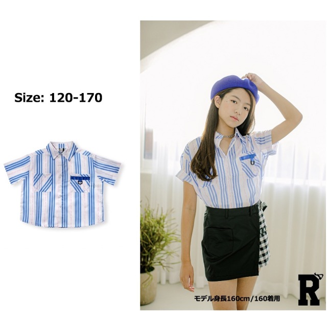 【当日発送対象】50%off【トップス/在庫処分セール】RD 20 K-POP STYLE ENGLAND BUTTON SHIRT [商品番号: 1008]