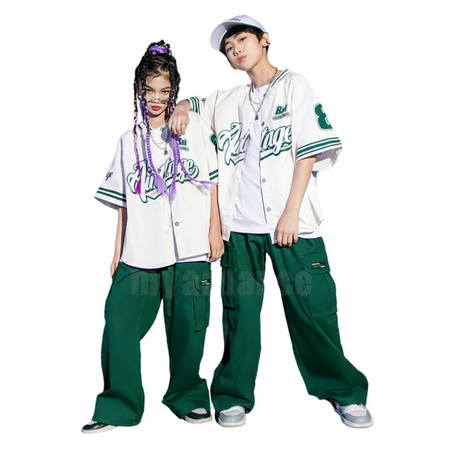 【トップス】Baseball HipHop Shirts [商品番号: 1845]