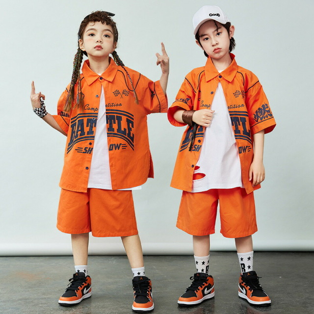 ORANGE HIPHOP HALF PANTS SET [商品番号: 2200]