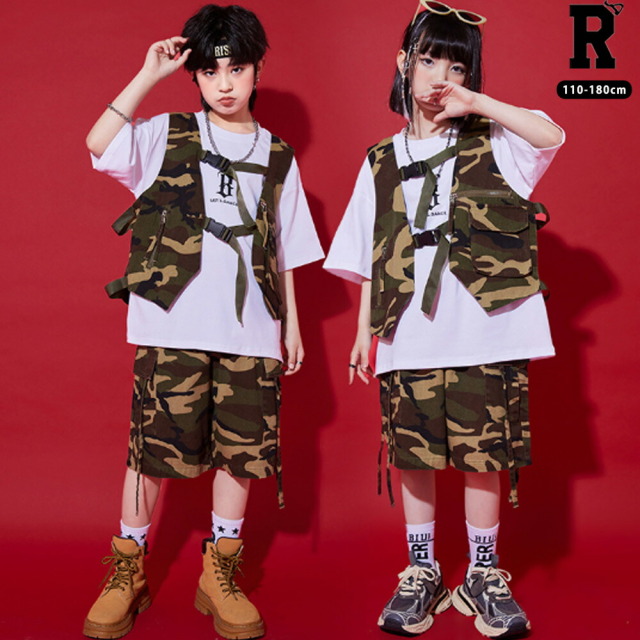 迷彩ヒップホップセット [商品番号: 2307]