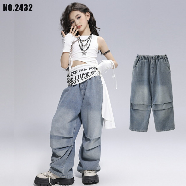 キッズ パラシュートデニムパンツ [商品番号: 2432]