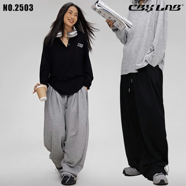 【CBX LAB】TUCK SWEATPANTS (2Colors)