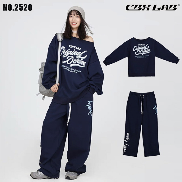 【CBX LAB】NAVY SWEAT SETUP (1 Color)
