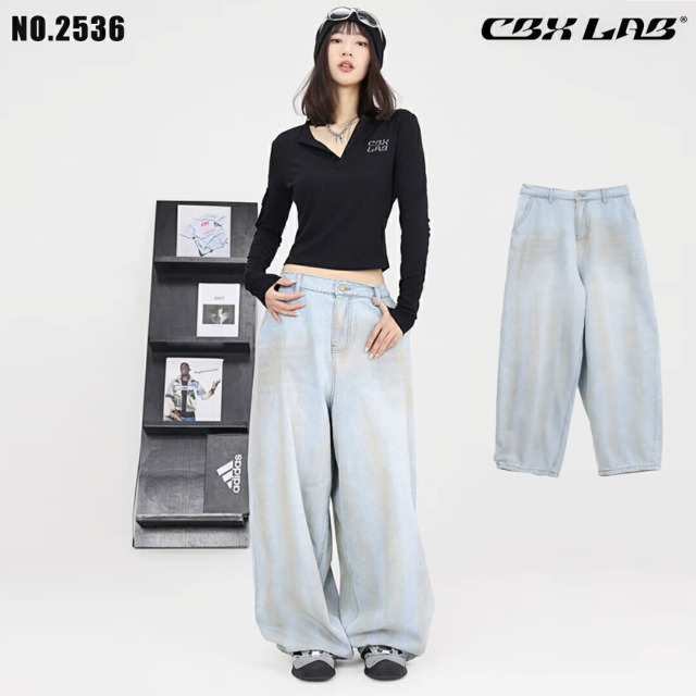 【CBX LAB】VINTAGE WASHING BAGGY DENIM (1 Color)