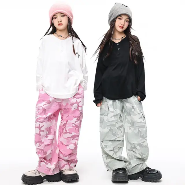 ダンス衣装 キッズ 迷彩 カーゴパンツ [商品番号: 2556]