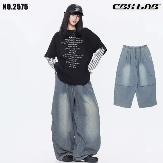 【CBX LAB】BLUE WIDE DENIM PANTS [商品番号: 2575]
