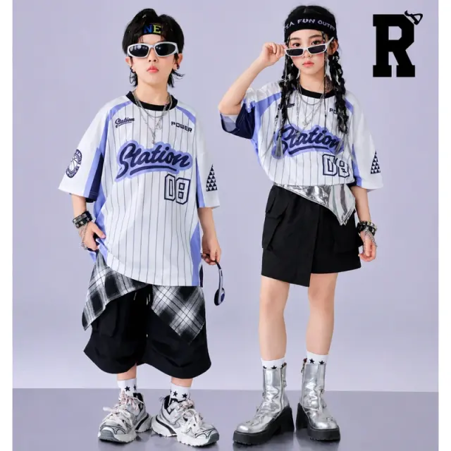 ベースボールスタイル キッズダンス衣装  [商品番号: 2662]