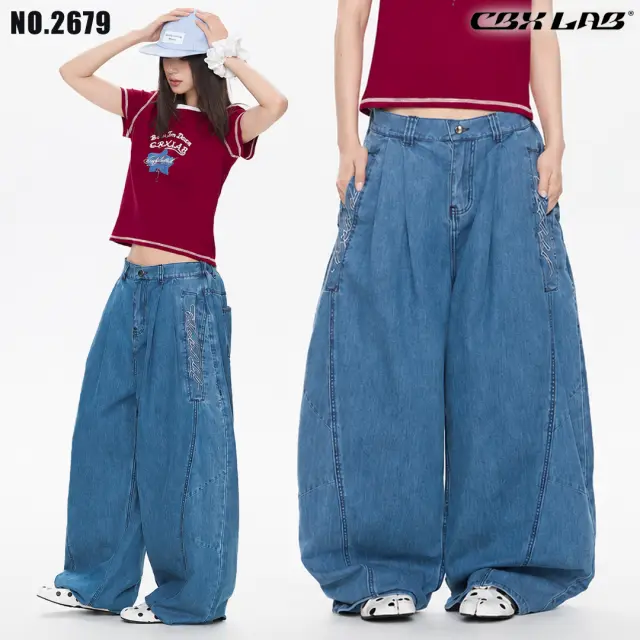【CBX LAB】DENIM HIPHOP PANTS  [商品番号: 2679]