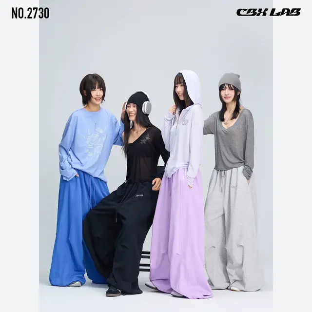CBX LAB プロ仕様 超ワイドスウェットパンツ レディース ダンス衣装