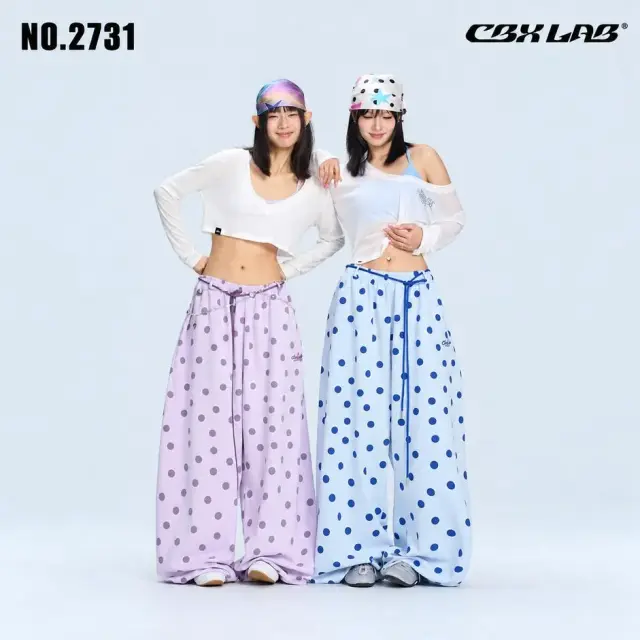 CBX LAB ドット柄 超ワイドパンツ レディース ダンス衣装