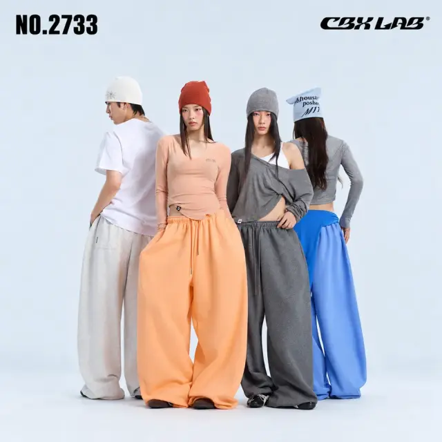 CBX LAB 無地 超ワイドスウェットパンツ レディース