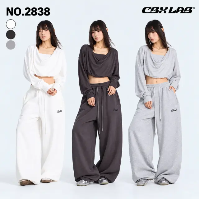 レディース 長袖トップス ドレープネック 3色 CBX LAB [商品番号: 2838]