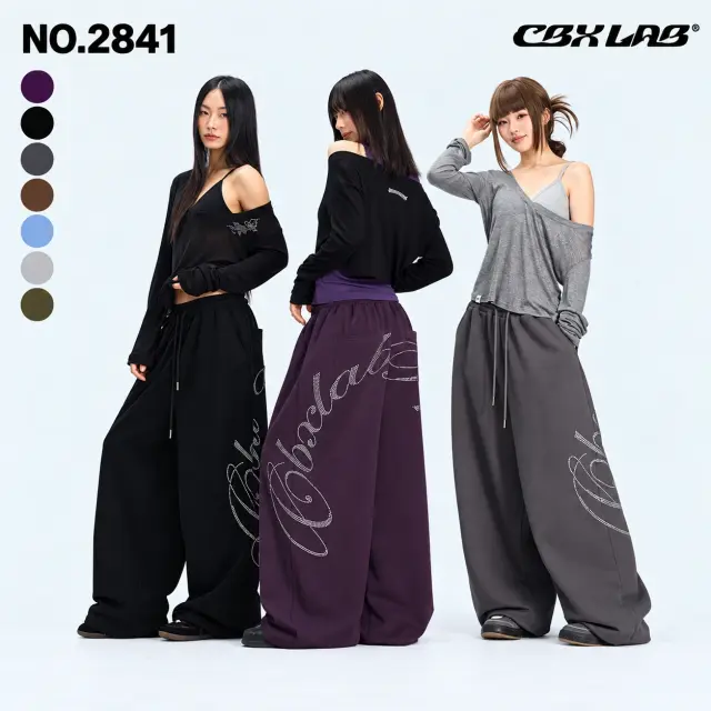 レディース ワイドパンツ ビッグロゴ 7色 CBX LAB [商品番号: 2841]
