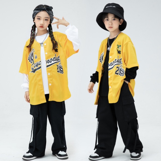 UNIFORM HIPHOP YELLOW SHIRTS SET [商品番号: 2178]