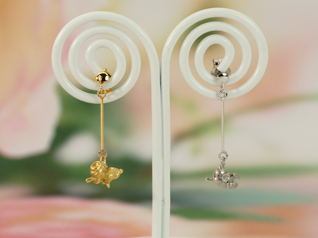 コンビ ダイヤモンドピアス/0311◆【送料無料】