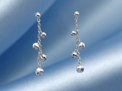 ホワイトゴールドデザインピアス/0200◆