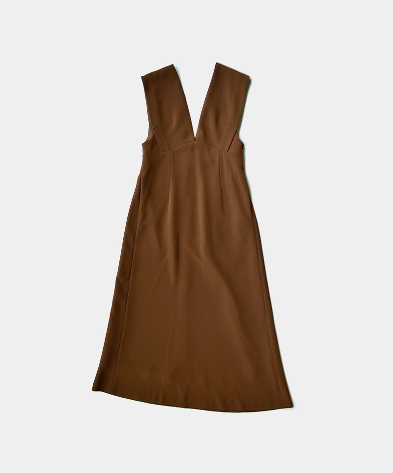 Brown sleeveless dress Clearance